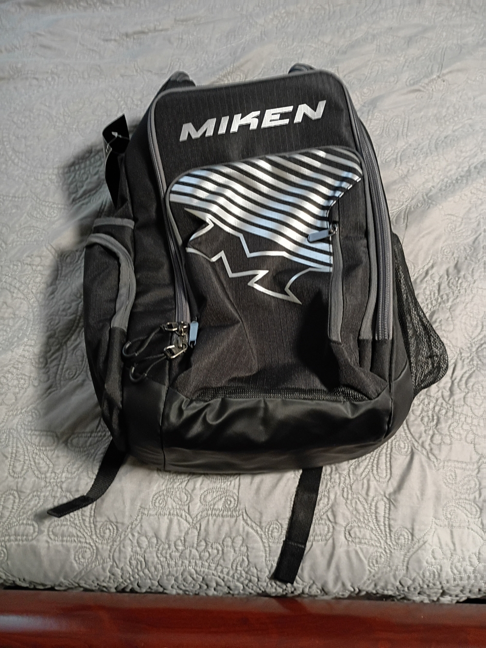 Miken Black Sports Backpack - Durable Men's Bag